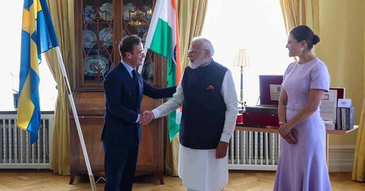 स्वीडन ने नरेंद्र मोदी को सर्वोच्च राज्य सम्मान से नवाजा